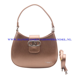 N107 Handtas Flora & Co 8537 marron metal (bruin)