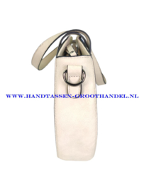 N32 Handtas Melanie pc578/528 mix light blauw - beige