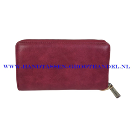 N25 portemonnee met telefoonvak zip arround Mandoline 380 rood