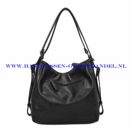 N71 Handtas - crossbodytas - rugzak Ines Delaure 1683211 zwart