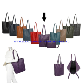 N28 Handtas Paolo Bags 879-5 paars