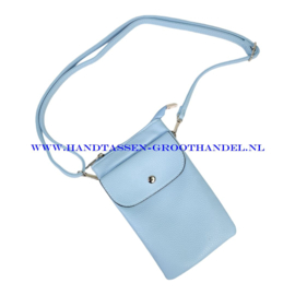 N25 crossbody telefoontasje Flora & Co 3639 bleu claire (blauw)