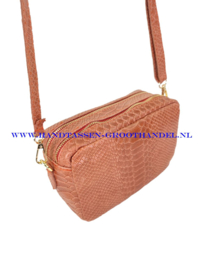 N73 crossbodytas - box  Qischa 9982 brique (bruin)