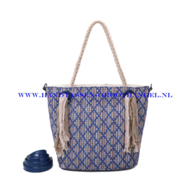 N73 Handtas Ines Delaure 1683212 blauw HANDMADE