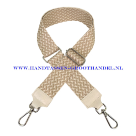 Fashionable handtasriem 62 zilver