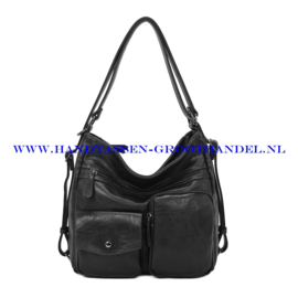 N71 Handtas - crossbodytas - rugzak Ines Delaure 1683211 zwart