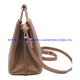 N39 Handtas Flora & Co 6977 marron metal (bruin metalic)