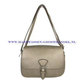 N73 Handtas Flora & Co 3601 taupe metal (goud)