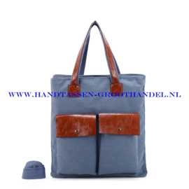 N72 Handtas Ines Delaure 1682681 bleu stone (blauw)