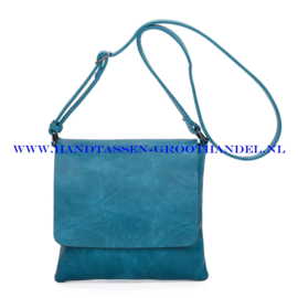 N115 Handtas Ines Delaure 1682181m bleu paon (blauw)