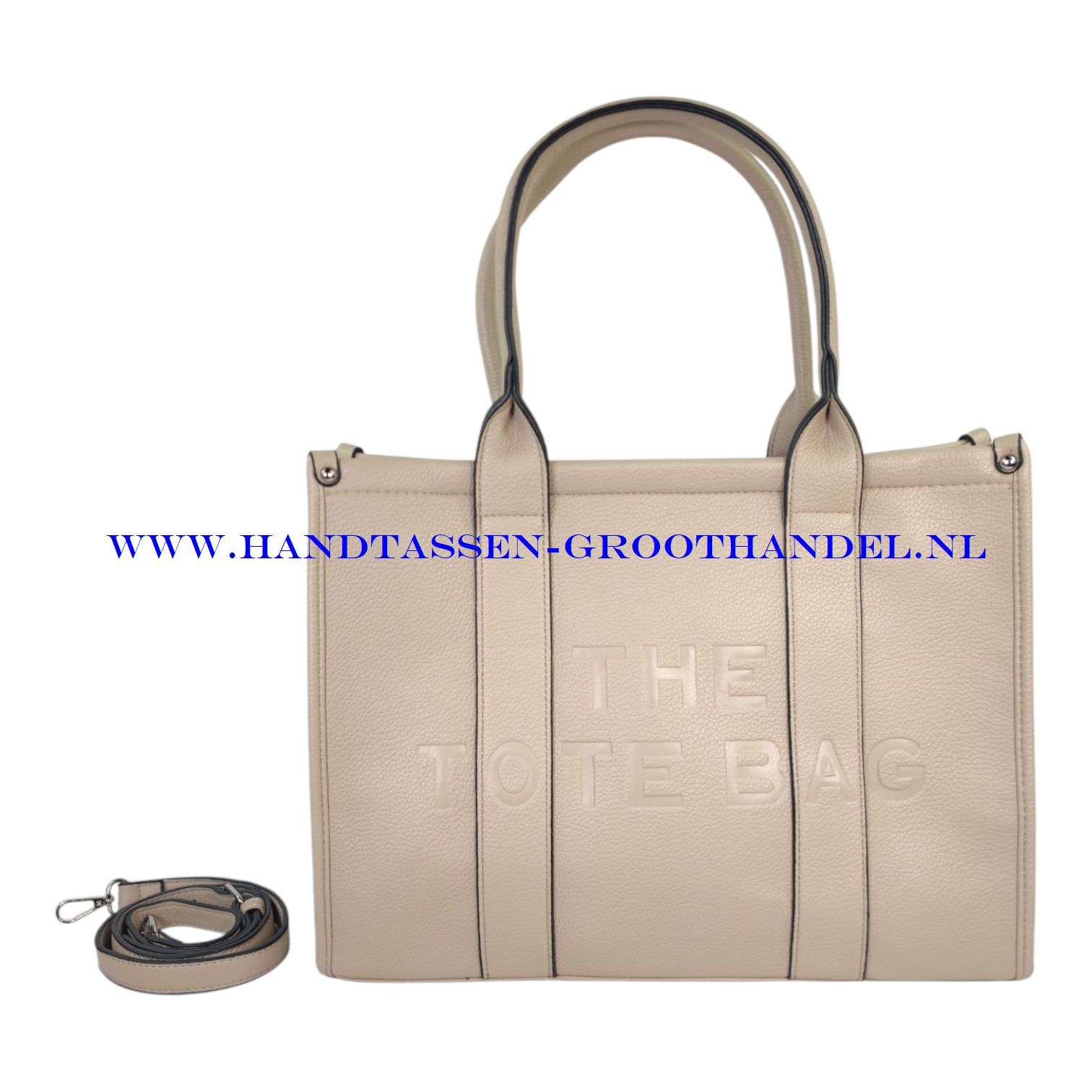 N41 Handtas Qischa L586A taupe claire