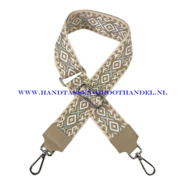 Fashionable handtasriem 431 zilver