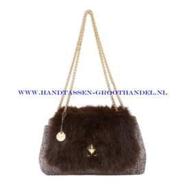 N41 Handtas Kassandra & Co 70910 coffee (bruin)