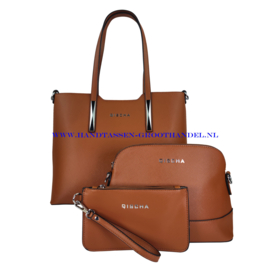 N45 Handtas Qischa 1682577 camel 3 in 1