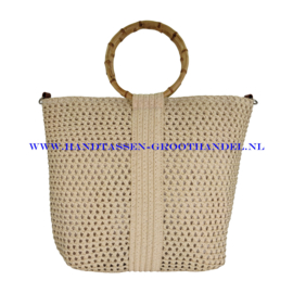 N38 Handtas Qischa 21311 beige