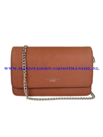 N72 Handtas Flora & Co 8053 camel (donker)