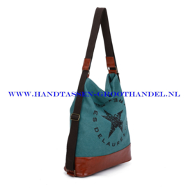 N72 Handtas Ines Delaure 1682690 emeraude (groen - blauw)