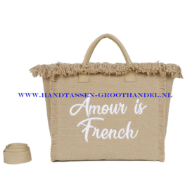 N32 Strandtas Ines Delaure 1685143 taupe