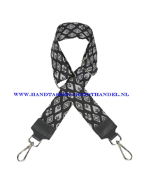 Fashionable handtasriem 154 zilver