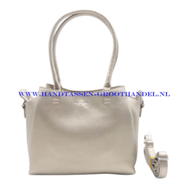 N40 Handtas Flora & Co 8519 taupe metal (goud)