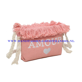N87 Strandtas Ines Delaure 1685141 roze