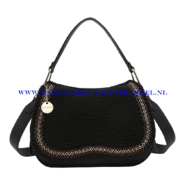 N81 Handtas Kassandra & Co 70516 teddy (donker bruin)