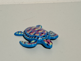 Schildpad blauw paars