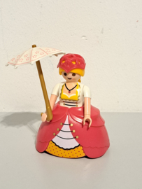 Prinses met parasol roze (14860)