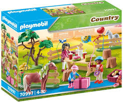 Playmobil kinderverjaardagsfeest op de ponyboerderij 70997