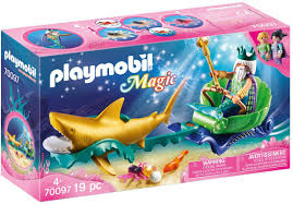 Playmobil Koning der zeeën met haaienkoets 70097