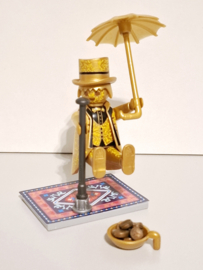 Straatartiest Gouden man (16256)