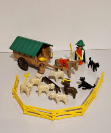 Playmobil vintage herder met schapen