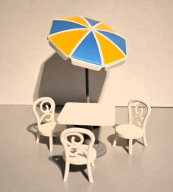 Tuinstel met parasol (16104)