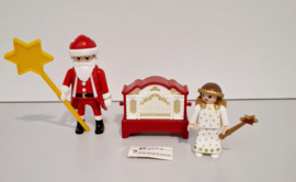 Kerstman met engel en orgel (16461)