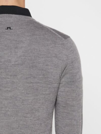 J. Lindeberg Lymann Tour Marino Knitted Pullover Grijs