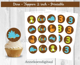 Dino traktatie Toppers 2 inch