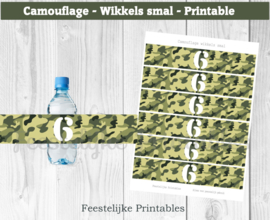 Camouflage Wikkels smal cijfer