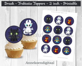 Hoe tem je een draak traktatie toppers 2 inch