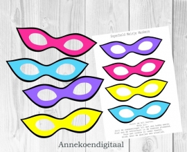 Superheld Meisje Maskers