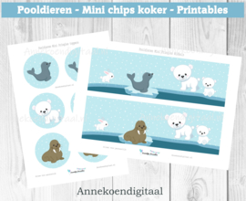 Pooldieren Mini Pringles Wikkels en Toppers