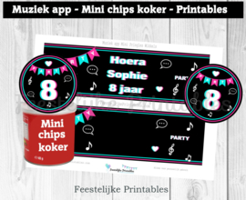 Muziek app Mini Pringles Wikkels en Toppers