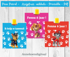 Paw Patrol knijpfruit wikkel