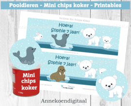 Pooldieren Mini Pringles Wikkels en Toppers