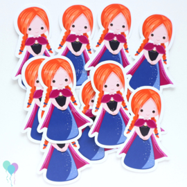 Traktatie plaatjes Prinses Anna (12 stuks)