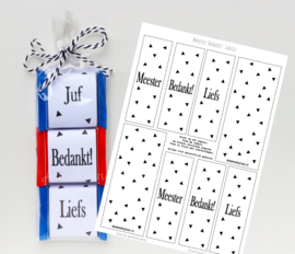 Juffen bedankje GRATIS printable