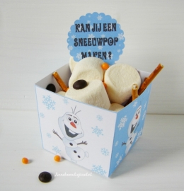 Frozen Olaf traktatie snack box