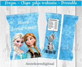 Frozen chips traktatie zakje