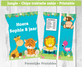 Jungle chips traktatie zakje