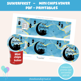 Suikerfeest Mini Pringles Wikkels en Toppers