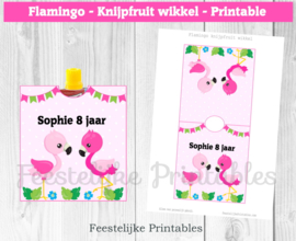 Flamingo knijpfruit wikkel